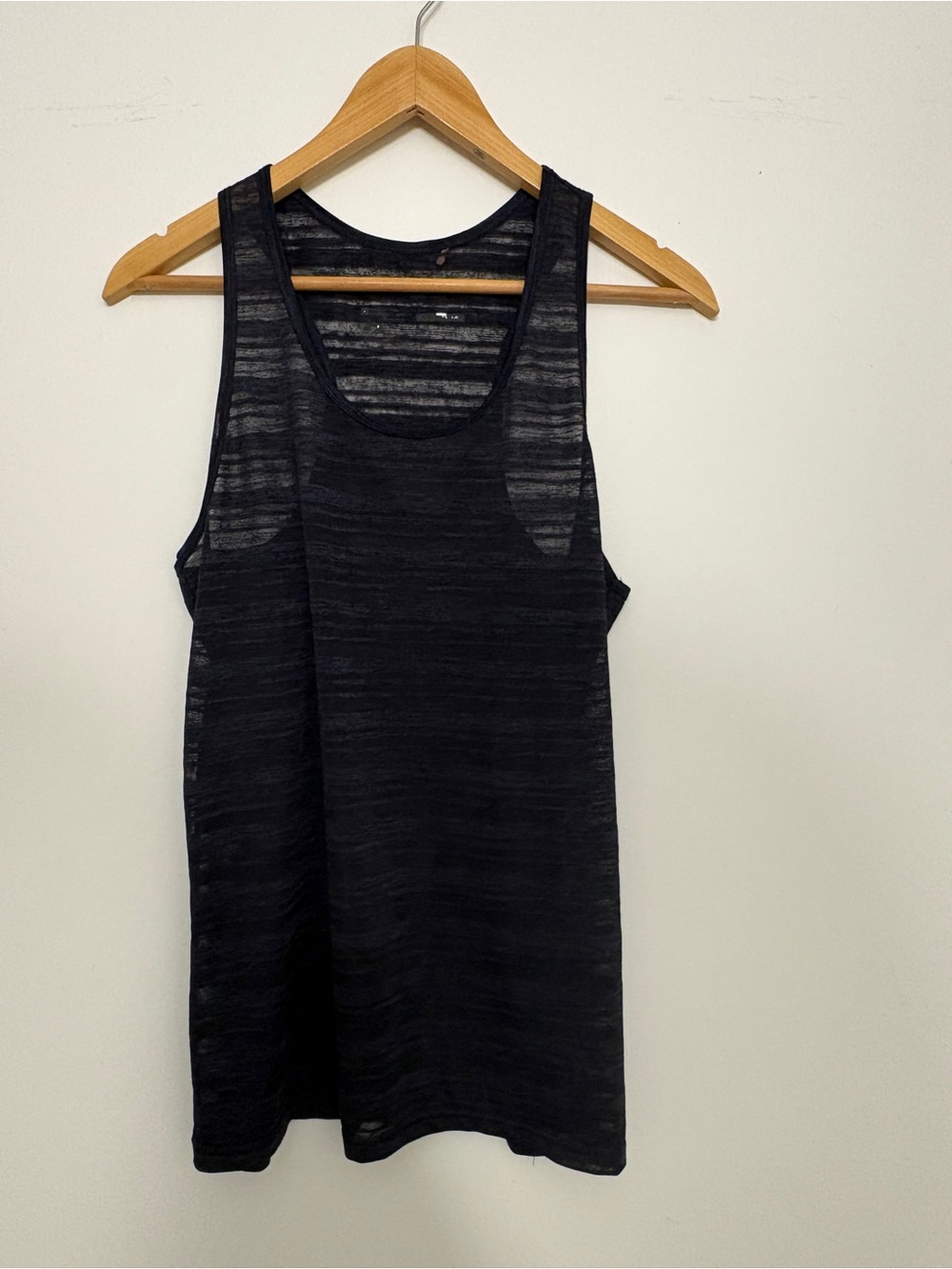 Athletic Works Dark Navy Sheer Tank Top